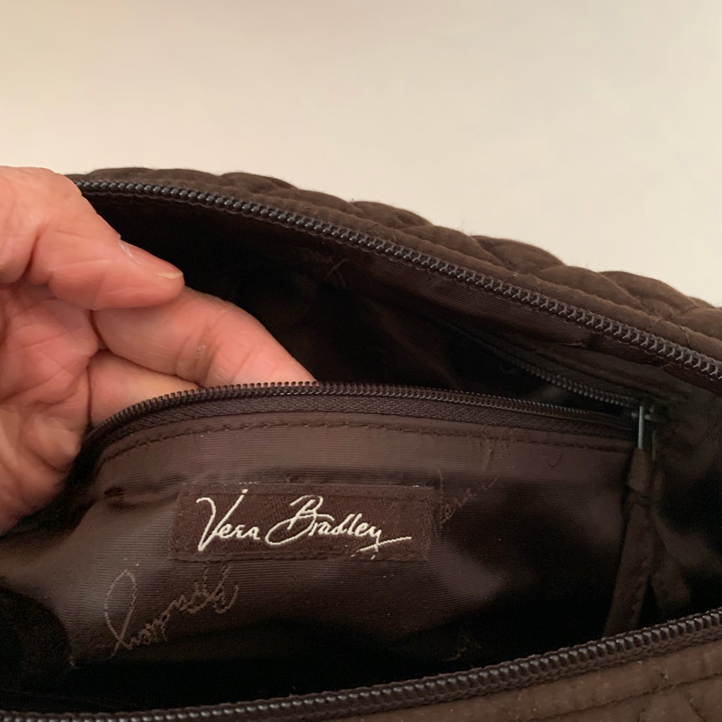 Brown Quilted Vera Bradley